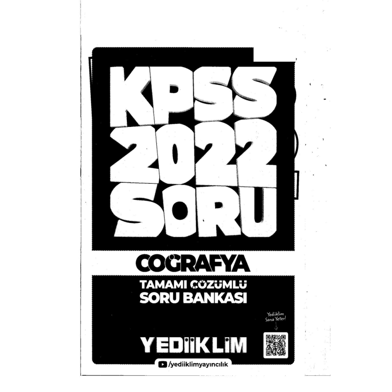 2022 KPSS GY GK COĞRAFYA Soru Bankası MODÜLER