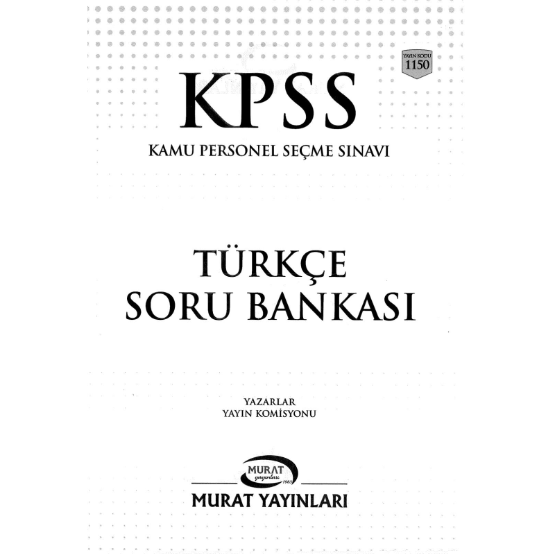 KPSS TÜRKÇE SORU BANKASI ÇÖZÜMLÜ