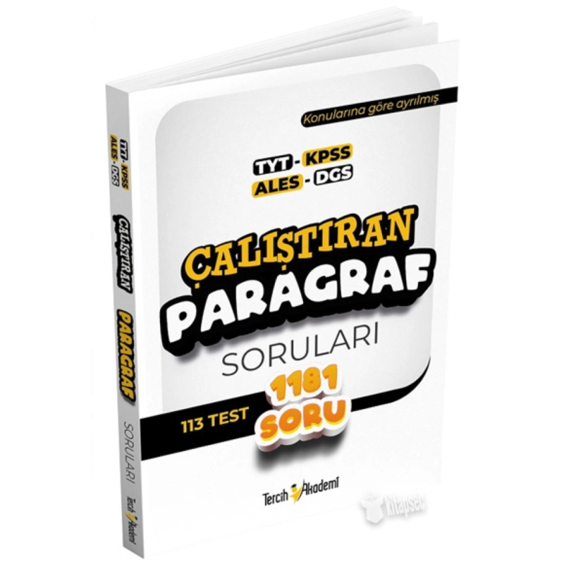ÇALIŞTIRAN PARAGRAF SORULARI 1181 SORU