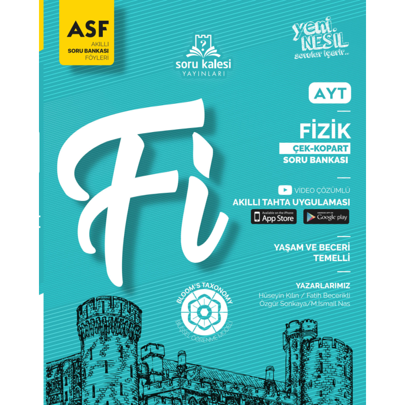 AYT Fizik Çek Kopart Akıllı Soru Bankası Föyü ASF Soru Kalesi Yayınları