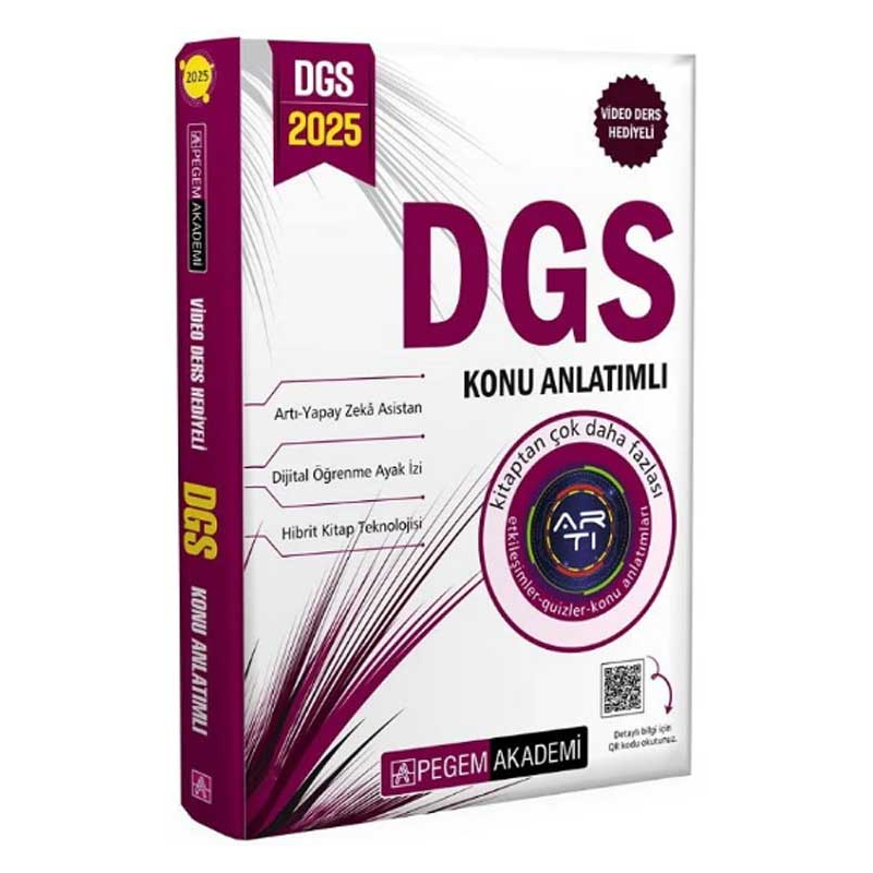 2025 DGS Konu Anlatımlı Pegem Yayınları