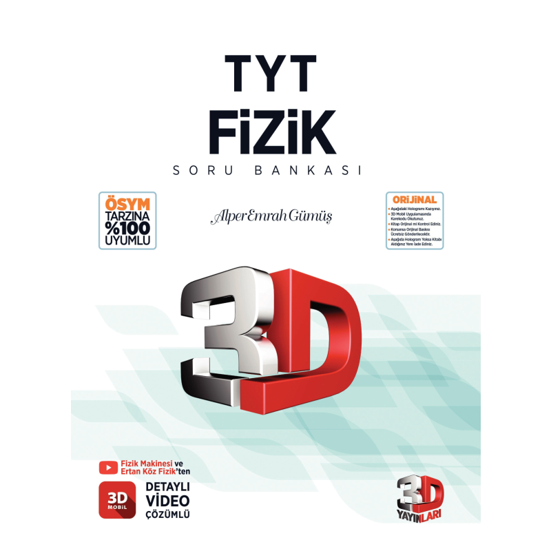 TYT Fizik Soru Bankası 3D