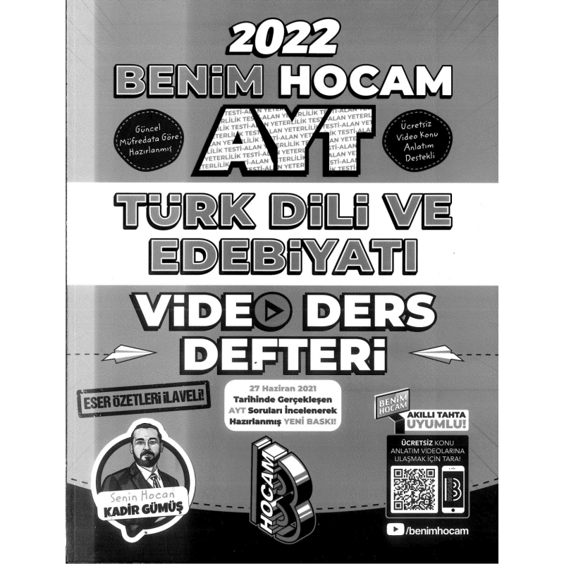 AYT TÜRK DİLİ VE EDEBİYATI VİDEO DERS DEFTERİ