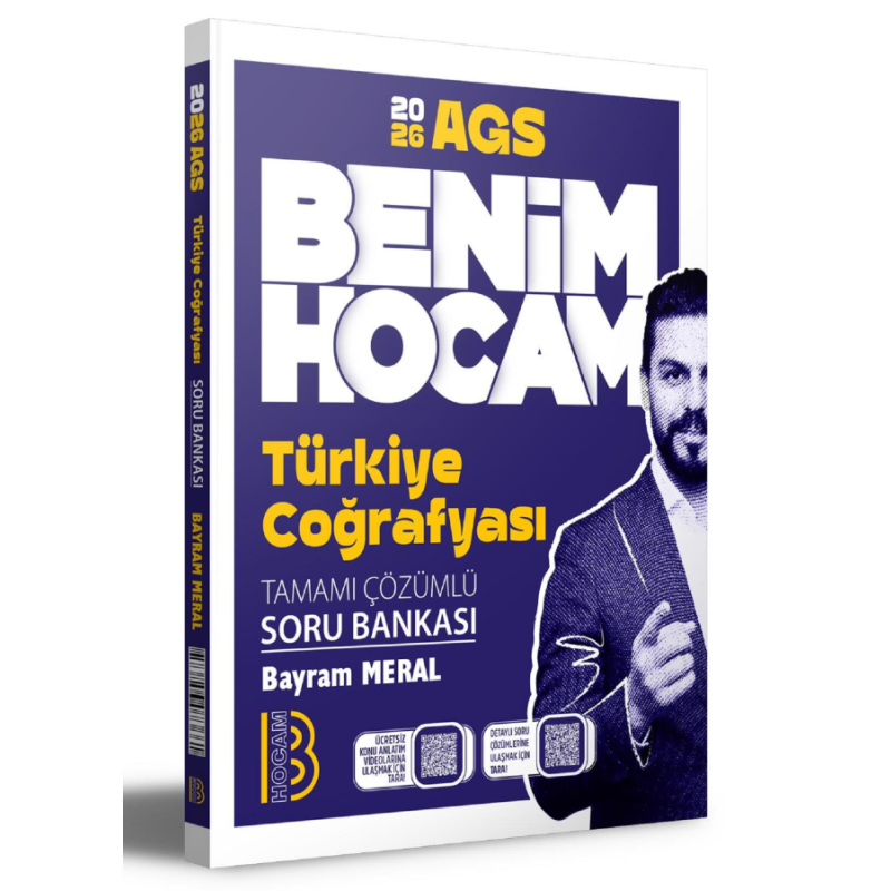 2026 AGS Türkiye Coğrafyası Tamamı Çözümlü Soru Bankası Benim Hocam Yayınları