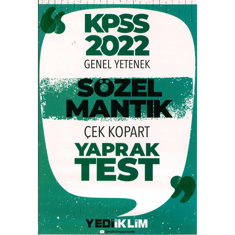 SÖZEL MANTIK ÇEK KOPART YAPRAK TEST