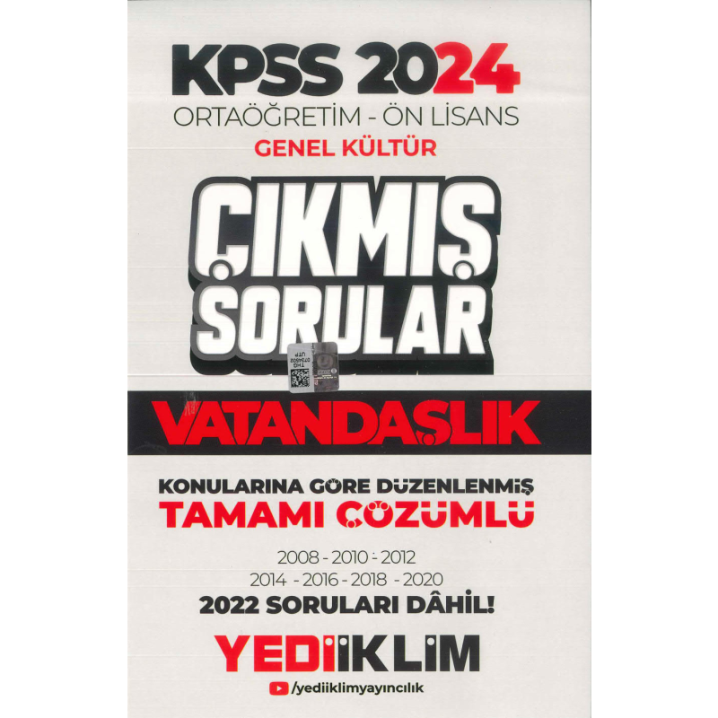 VATANDAŞLIK KONULARINA GÖRE DÜZENLENMİŞ ÇIKMIŞ SORULAR 2008-2022 TAMAMI ÇÖZÜMLÜ