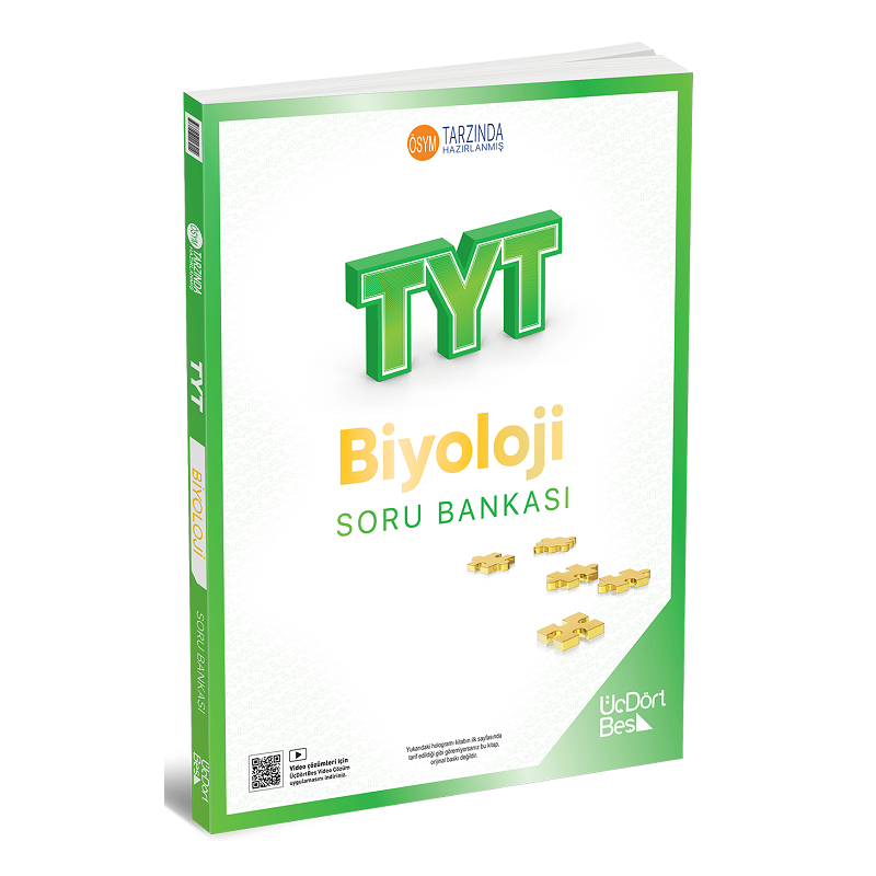 2026 Model TYT Biyoloji Soru Bankası Üç Dört Beş Yayınları