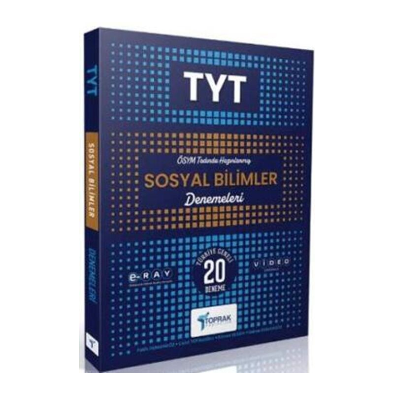 TYT Sosyal Bilimler Deneme Kitabı Toprak Yayıncılık