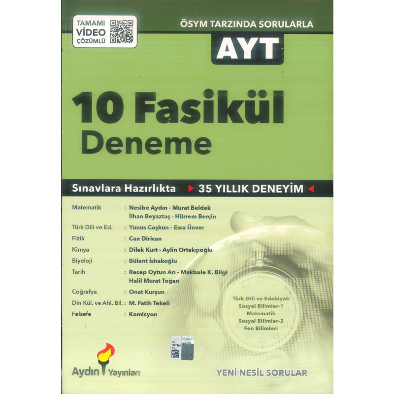 AYT 10 FASİKÜL DENEME