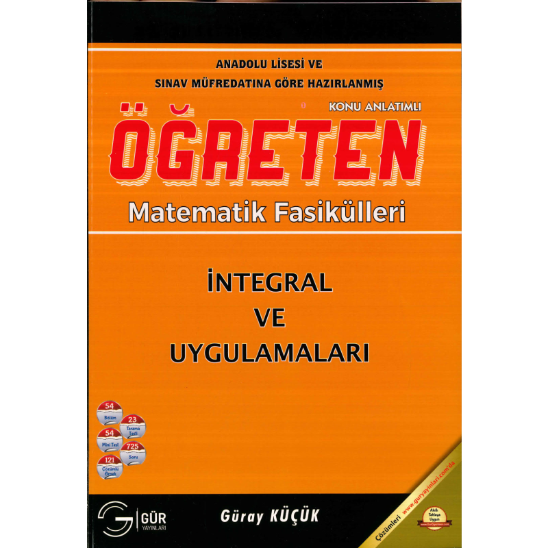 TYT-AYT ÖĞRETEN MATEMATİK İNTEGRAL VE UYGULAMALARI KONU ANLATIMLI