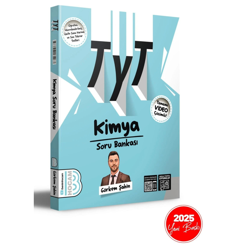 2025 TYT Kimya Tamamı Video Çözümlü Soru Bankası Benim Hocam Yayınları