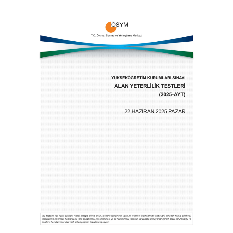 2025 AYT Çıkmış Sınav Soruları