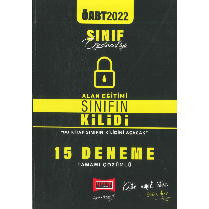 ALAN EĞİTİMİ SINIFIN KİLİDİ 15 DENEME TAMAMI ÇÖZÜMLÜ