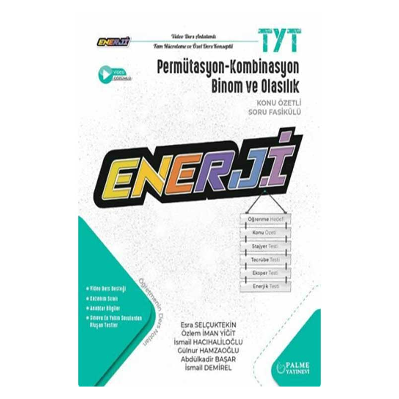 TYT Enerji Permütasyon - Kombinasyon Binom ve Olasılık Konu Özetli Soru Fasikülü