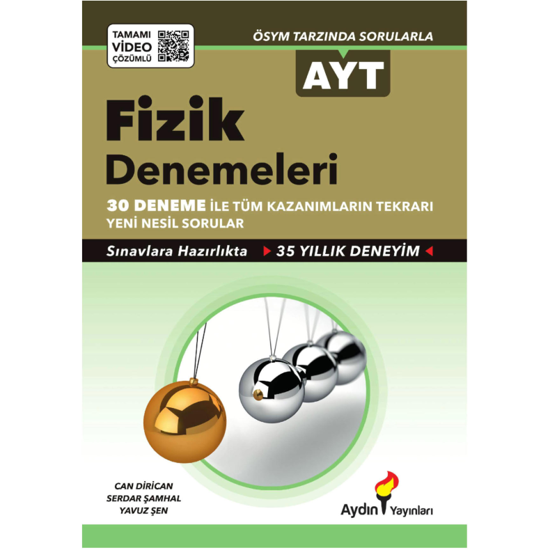 AYT Fizik 30 lu Denemeleri Aydın Yayınları