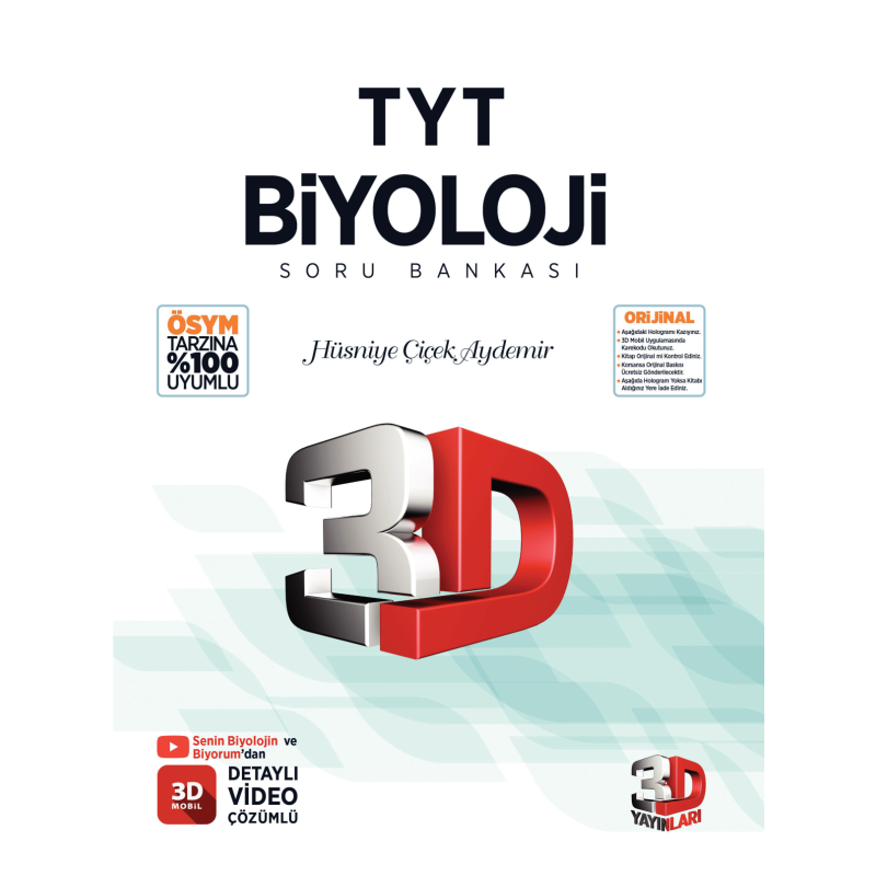 3D TYT Biyoloji Soru Bankası