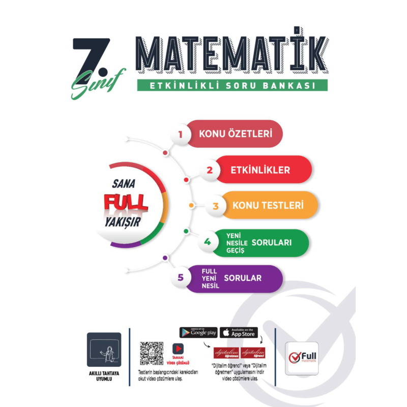 7. Sınıf Matematik Etkinlikli Soru Bankası Sana Full Yakışır