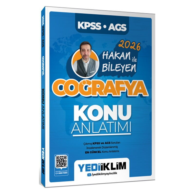 2026 KPSS AGS Coğrafya Konu Anlatımı -Hakan Bileyen Yediiklim Yayınları