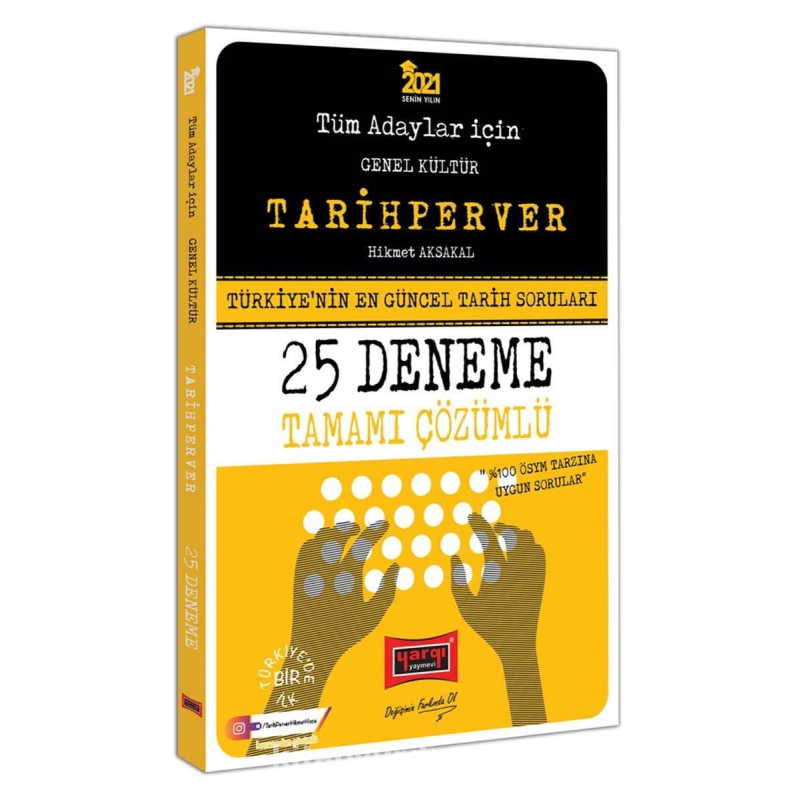 Tüm Adaylar İçin TARİHPERVER Tamamı Çözümlü 25 Deneme