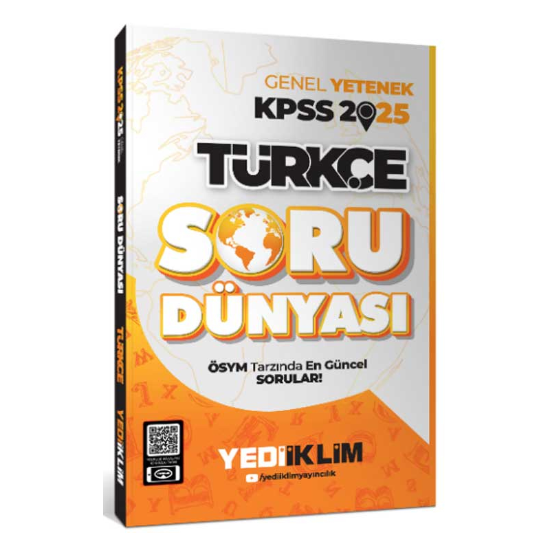 2025 Genel Kültür Türkçe Soru Dünyası Yediiklim Yayınları