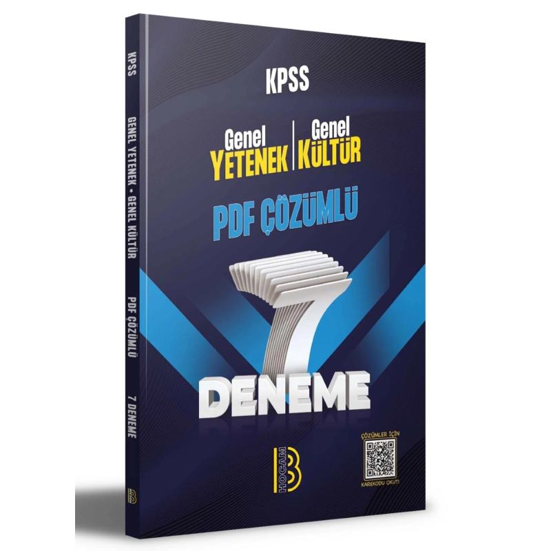 KPSS Genel Yetenek Genel Kültür 7 Deneme PDF Çözümlü Benim Hocam Yayınları