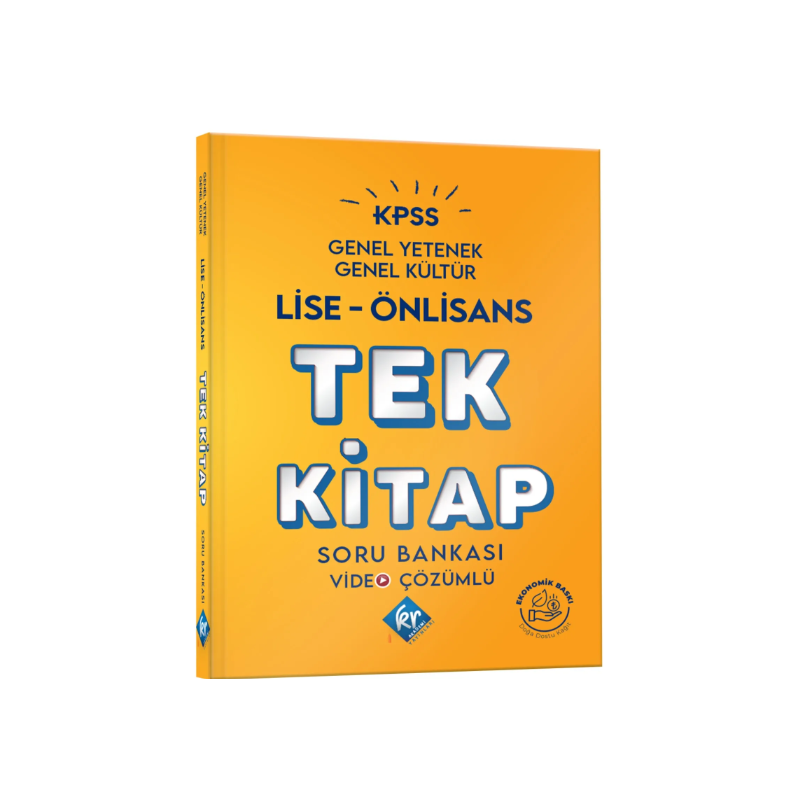 LİSE-ÖNLİSANS TEK KİTAP SORU BANKASI VİDEO ÇÖZÜMLÜ (TÜM DERSLER)