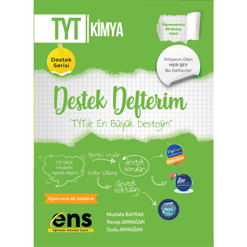 TYT Kimya Destek Defterim ENS Yayıncılık