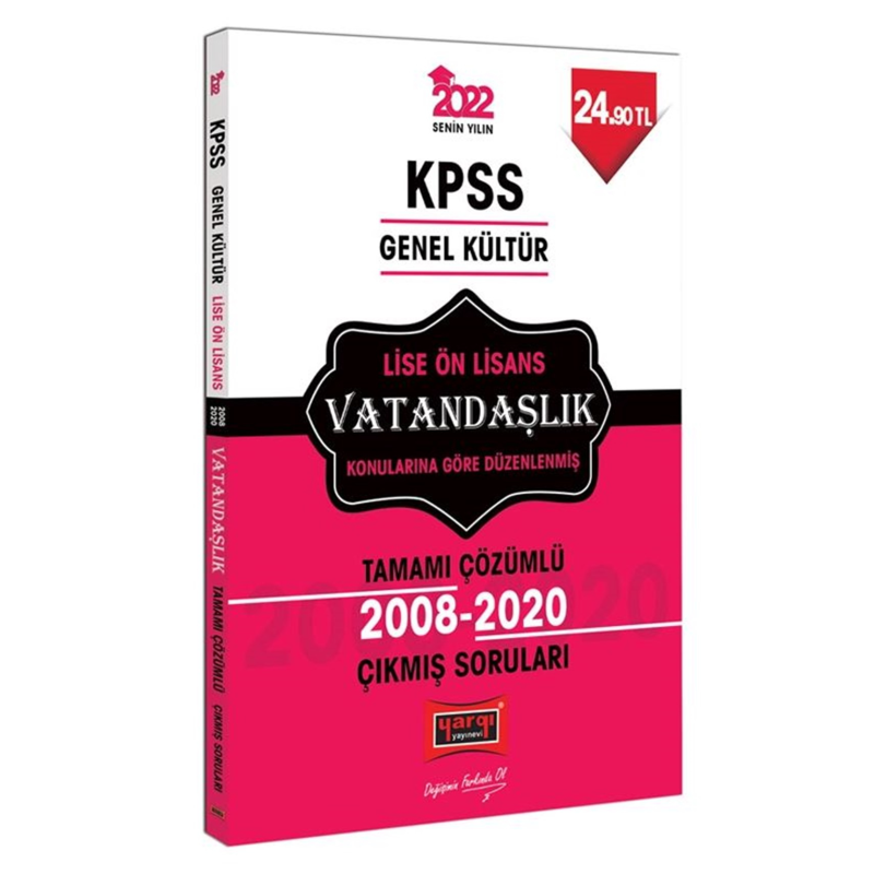 LİSE-ÖNLİSANS VATANDAŞLIK BİLGİSİ ÇÖZÜMLÜ ÇIKMIŞ SORULAR 2008-2020