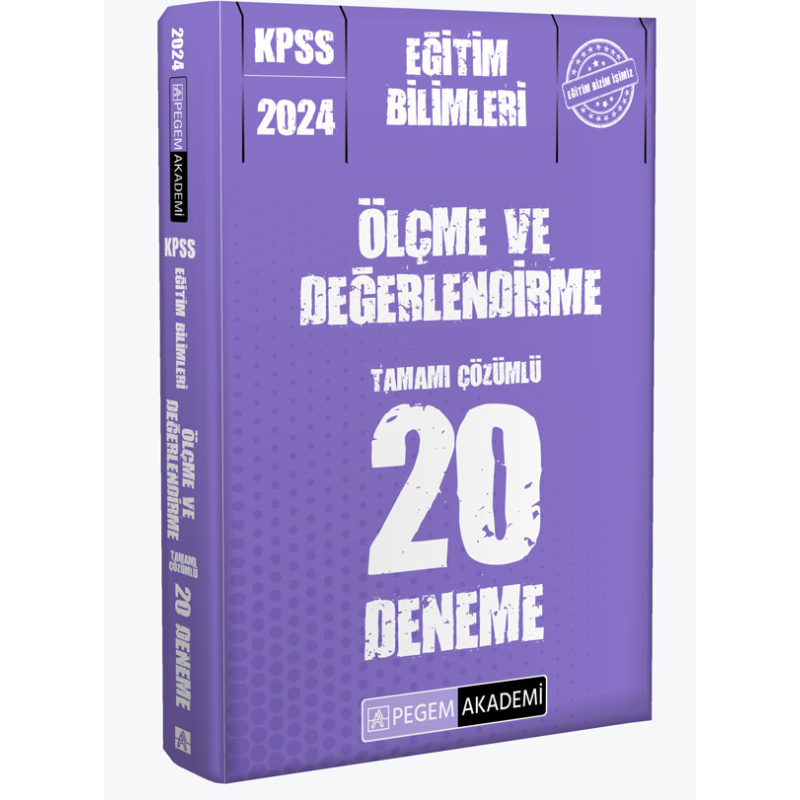 2024 KPSS Eğitim Bilimleri Ölçme ve Değerlendirme 20 Deneme