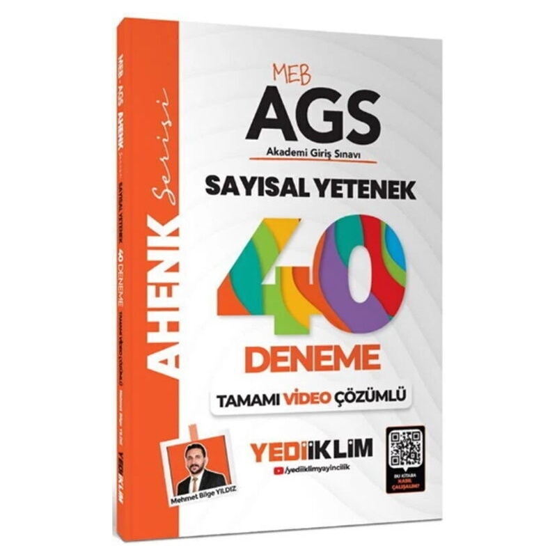 2025 MEB AGS Sayısal Yetenek 40 Deneme Yediiklim Yayınları