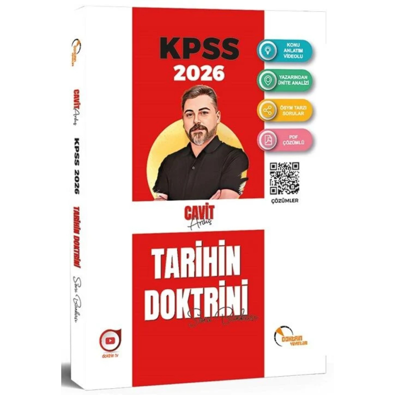 Doktrin 2026 KPSS Tarihin Doktrini Soru Bankası Çözümlü - Cavit Ardıç Doktrin Yayınları