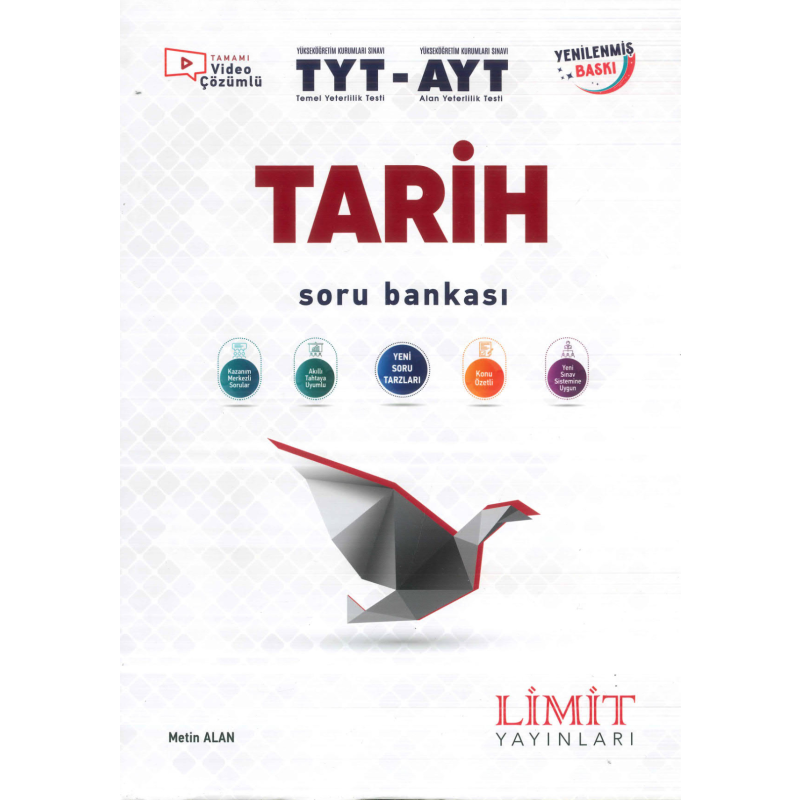 TYT AYT Tarih Soru Bankası Limit Yayınları