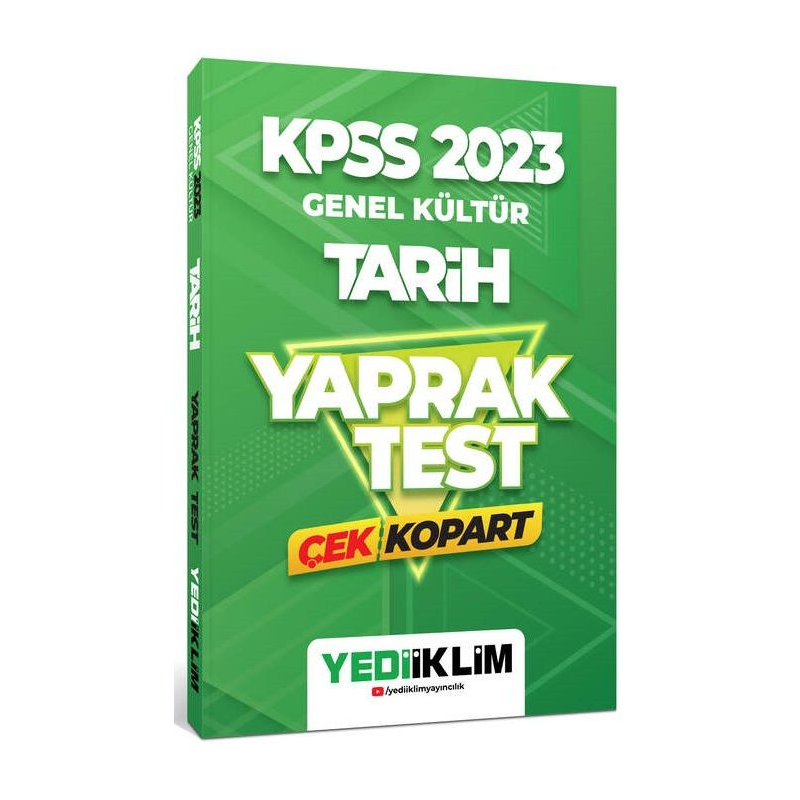 Tarih Çek Kopart Yaprak Test