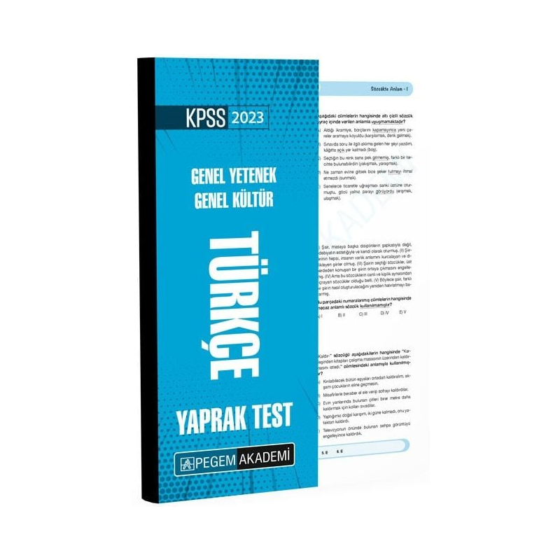 Türkçe Yaprak Test