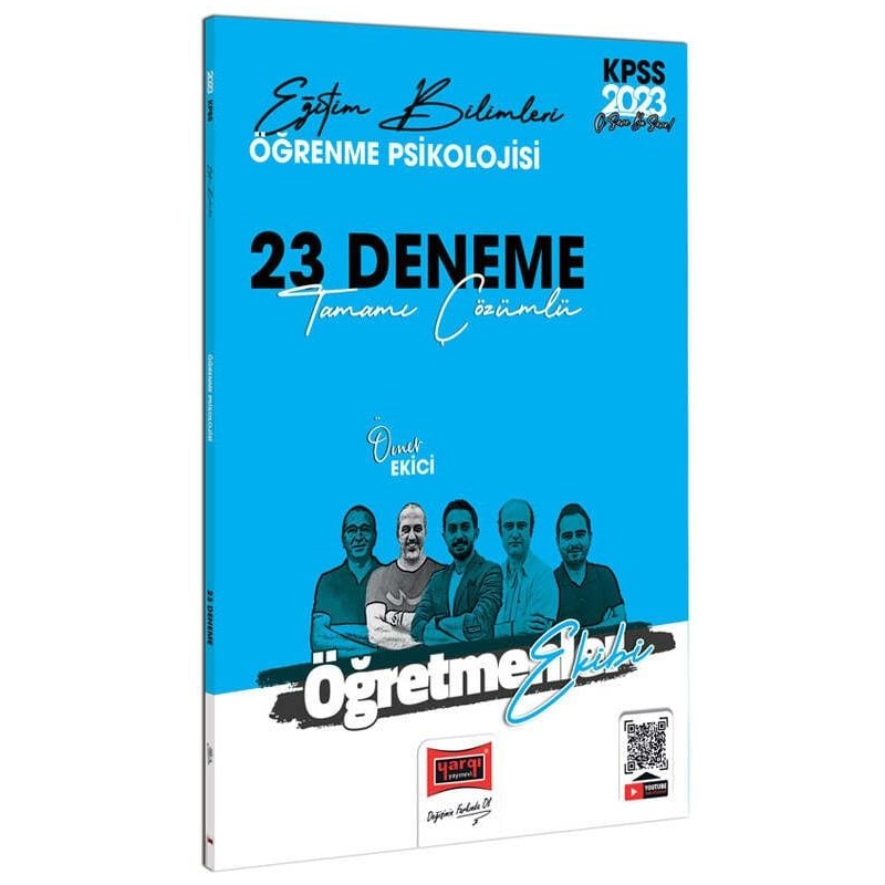 Öğretmenler Ekibi Öğrenme Psikolojisi Tamamı Çözümlü 23 Deneme Sınavı