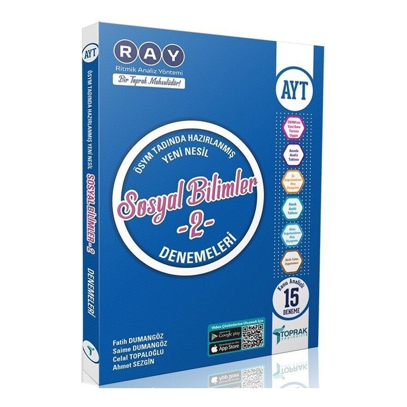 AYT Sosyal Bilimler 2 Ray 15 li Denemeleri