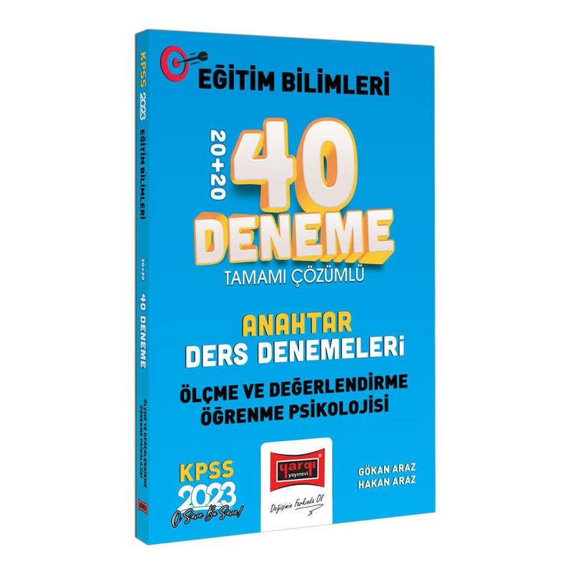 Ölçme ve Değerlendirme Öğrenme Psikolojisi Tamamı Çözümlü 40 Deneme