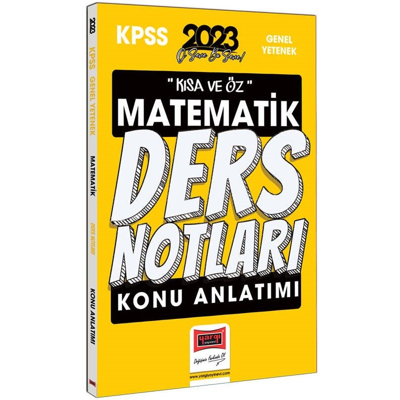 Kısa ve Öz Matematik Konu Anlatımlı Ders Notları