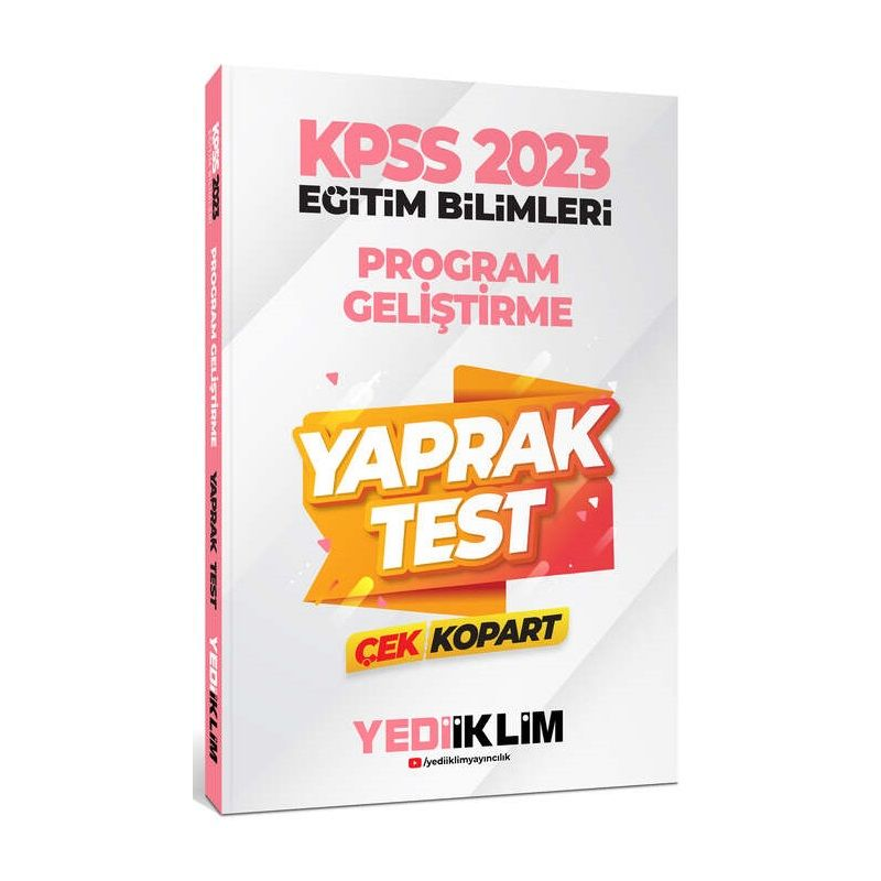 Program Geliştirme Çek Kopart Yaprak Test