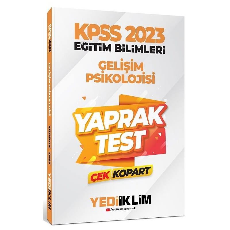 Gelişim Psikolojisi Yaprak Test Çek Kopart