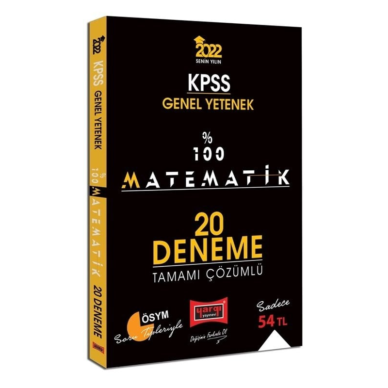 %100 MATEMATİK 20 ÇÖZÜMLÜ DENEME