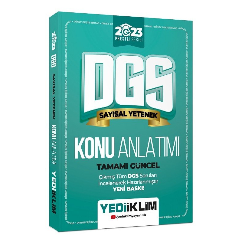 Dgs Sayısal Yetenek Konu Anlatımı Prestij Serisi