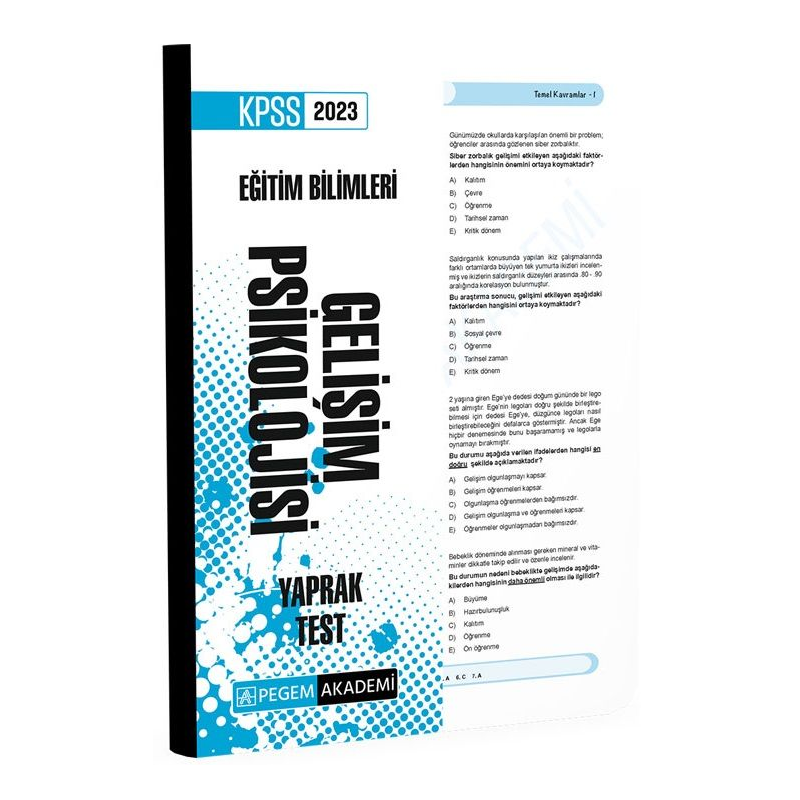 Gelişim Psikolojisi Yaprak Test