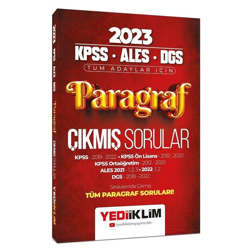 Paragraf Çıkmış Sorular (KPSS ALES DGS)