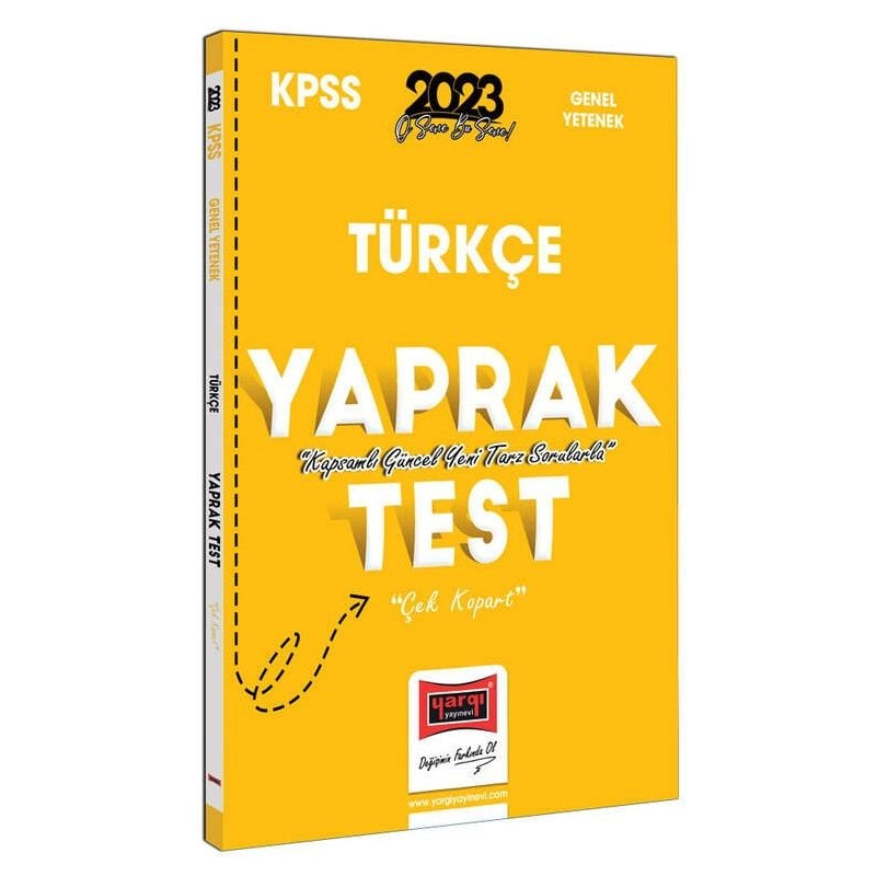 Türkçe Çek Kopart Yaprak Test