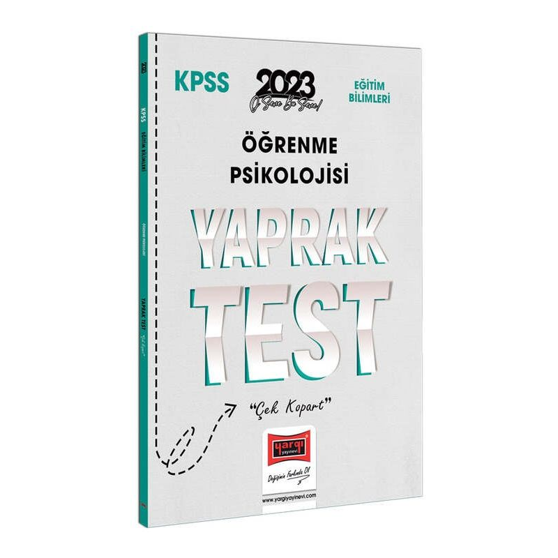 Öğrenme Psikolojisi Yaprak Test