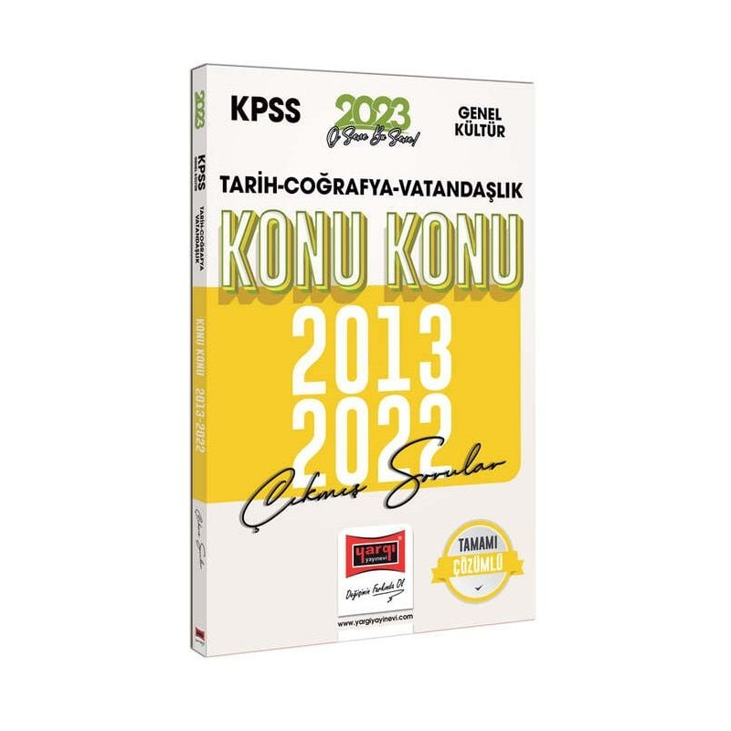 Tarih-Coğrafya-Vatandaşlık 2013-2022 Konu Konu Çıkmış Sorular ve Çözümleri