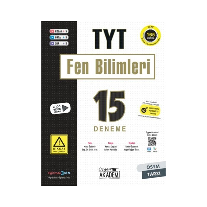 TYT FEN BİLİMLERİ 15 Lİ DENEME
