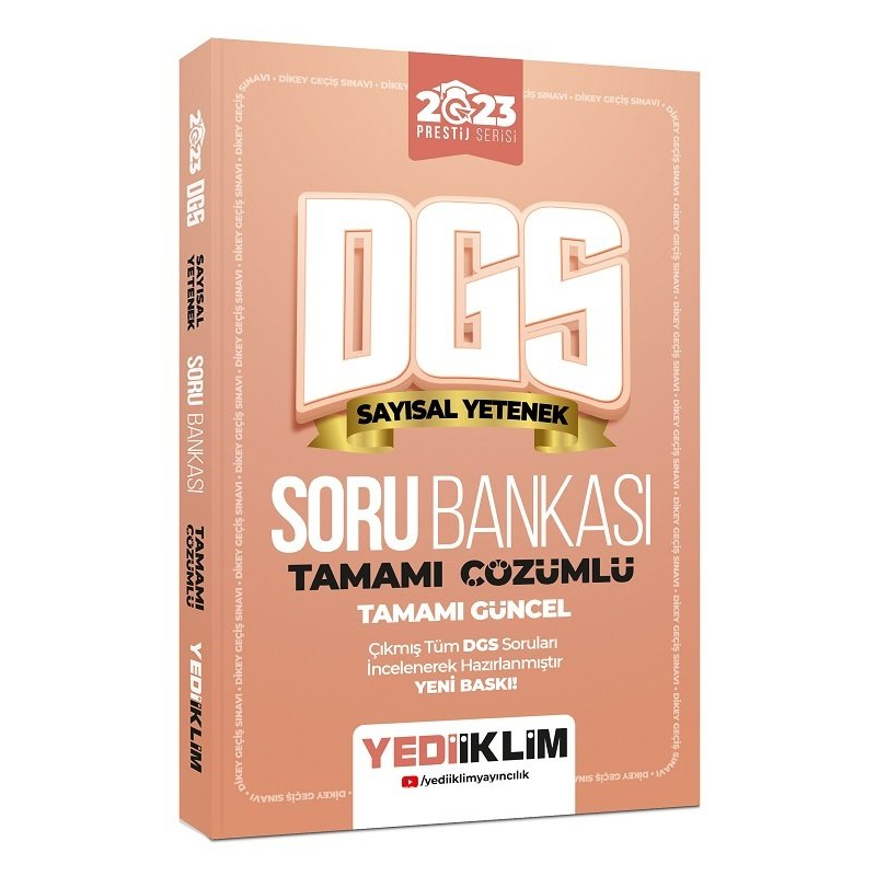 Dgs Sayısal Yetenek Tamamı Çözümlü Soru Bankası Prestij Serisi