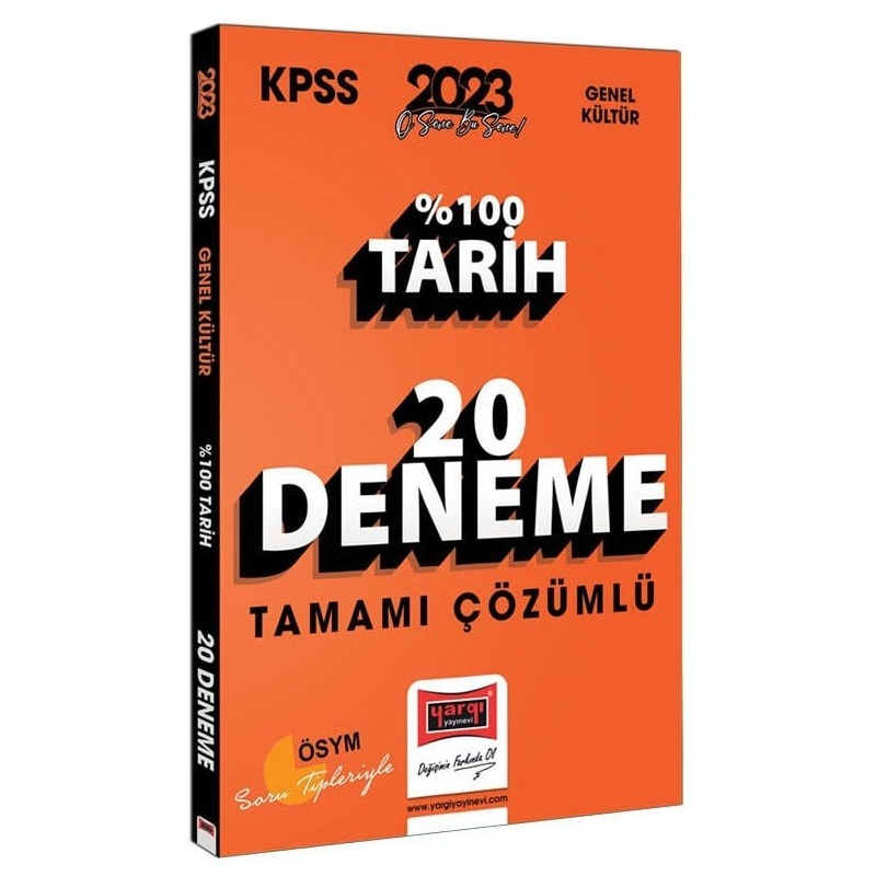 %100 Tarih Tamamı Çözümlü 20 Deneme